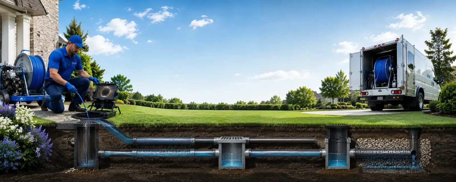 Outdoor drain cleaning information for Hoxie, KS